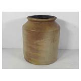 WLV and Co. stoneware crock, 7" × 8"