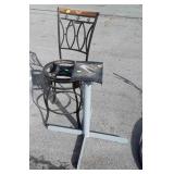 2pc lot, Counter Stool No seat, and heavy steel