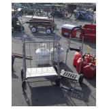 Two Carts, one homeowners Shopping basket, one