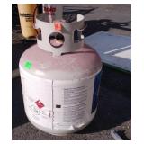 Empty propane tank