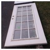 Exterior door 15pane glass 77x34.5in