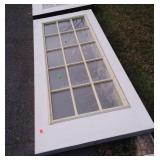 79x32in glass pane door