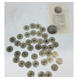 Garden state parkway fare tokens and a replica