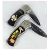Two Elvis pocket knives