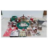 Christmas holiday decor,  ornaments, tree stand,
