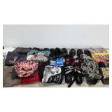 T-shirts, shoes, sweatshirt, backpack, etc.,