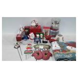 Christmas holiday decor,  fleece throw,