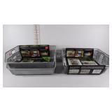 Mesh Storage Bin with Sliding Track (2 sets),