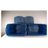 2 Empty totes with lids (lids have writing on