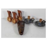 Decorative pottery, small water pitchers,