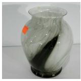 Glass vase, 8"