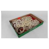 Costume jewelry,  beaded necklaces and bracelet