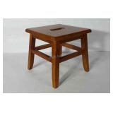 Wooden foot stool, 12" x 12" x 12"
