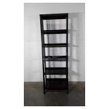 Leaning bookshelf, stands 71.5"