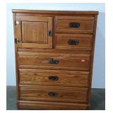 Young-Hinkle oak dresser, 36" x 48.5"