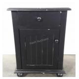 Side table, finish shows wear, 17" x 18.5" x 25"