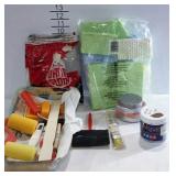 Painting and accessories for painting, sponges,