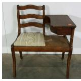 Telephone gossip table, finish wear