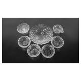 Fostoria Glass group including trifooted 10"