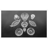 Fostoria Glass group with three 5" berry bowls,