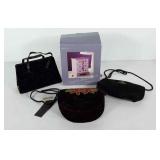 Three felt purses (condition as shown) and