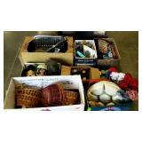 Skid lot: includes baskets, bottles, books,