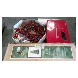 Skid lot: includes pre-lit Christmas tree,