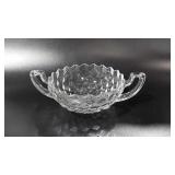 Fostoria Glass, handled 9" trophy bowl