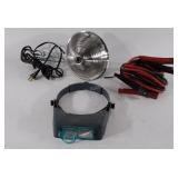 Heat lamp (not tested), jumper cables (not