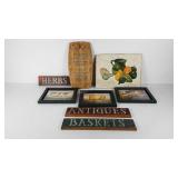 Country style wall art, still life painting on