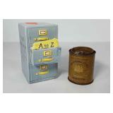 Ceramic filling cabinet bank and cigarette tin