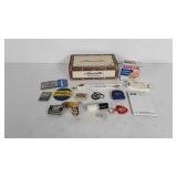 Cigar box, Band aid tin, Winchester Western