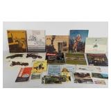 Ephemera, antique car prints, local post cards,