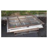 Stack of old windows