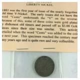 1883 V nickel