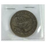 Old Mexican silver dollar