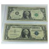 1963B Barr note and a 1957 silver certificate