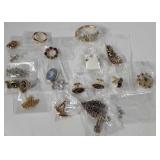 Jewelry, includes earrings, watch, cross