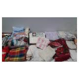 Textiles, towels, doilies, tassels, sheets, etc.