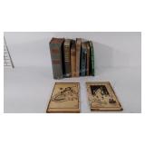 Book group (7) (do have writing in them), leather