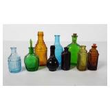 Mini Wheaton bottles, note ball & claw bottle has