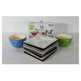 Dinnerware, includes two bowls, eight appetizer