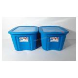 Two bella storage solutions totes, 10 gal each