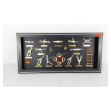 Sailor themed shadowbox without glass wall