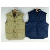 Two puffer vests, Woolrich, small and Lee, medium