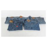 5 pairs of Levi jeans, size 36 waist, lengths 29