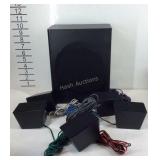 Subwoofer and 5  speakers center, read, and front