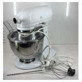Kitchen Aid mixer with accessories, works