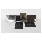 Photo glass negatives, six, people and buildings