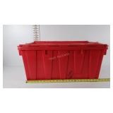 Tote with lid (does have writing on it)